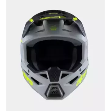Casque enfant ALPINESTARS S-M3 Raduim Gris Noir Jaune Fluo Matt