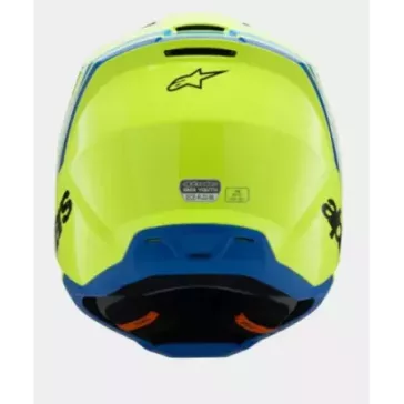 Casque enfant ALPINESTARS S-M3 Raduim Jaune Fluo Noir Bleu Brillant