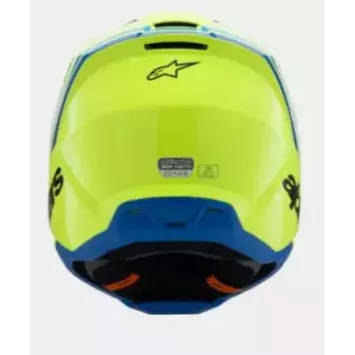 Casque enfant ALPINESTARS S-M3 Raduim Jaune Fluo Noir Bleu Brillant