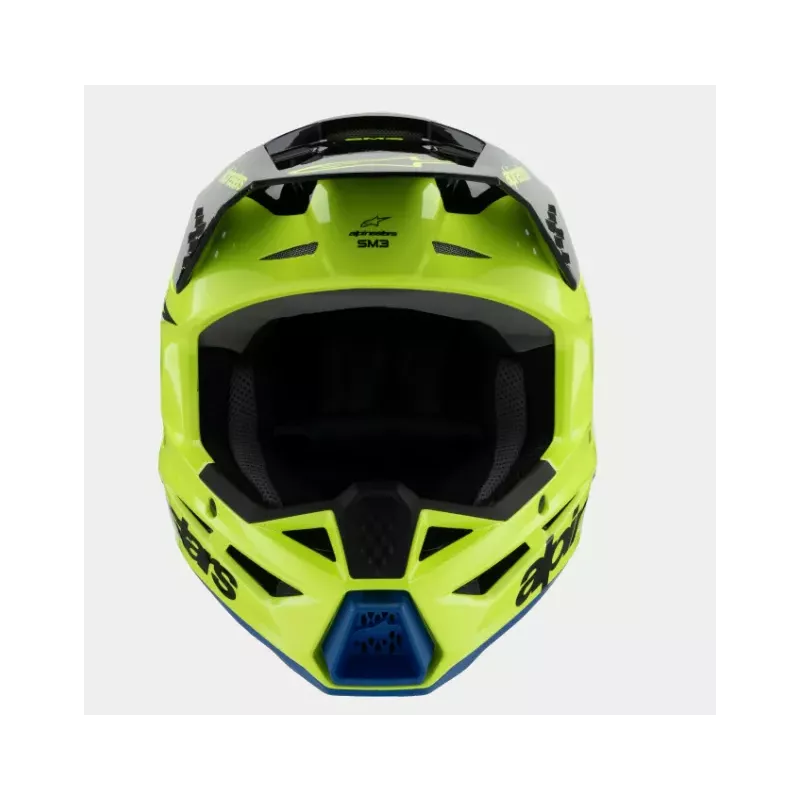 Casque enfant ALPINESTARS S-M3 Raduim Jaune Fluo Noir Bleu Brillant Casque enfant ALPINESTARS S-M3 Raduim Jaune Fluo Noir Bleu Brillant