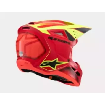Casque enfant ALPINESTARS S-M3 Fray Rouge Jaune fluo Noir Brilliant