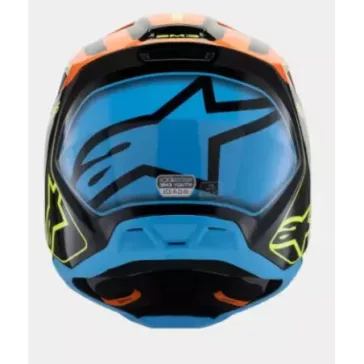 Casque enfant ALPINESTARS SM3 Fray noir orange jaune fluo brillant