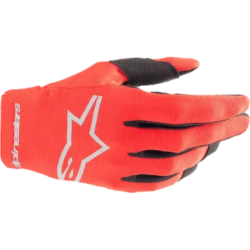 Gants enfants ALPINESTARS Radar Rouge Mars Argent