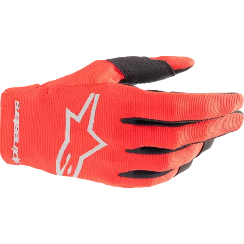 Gants enfants ALPINESTARS Radar Rouge Mars Argent