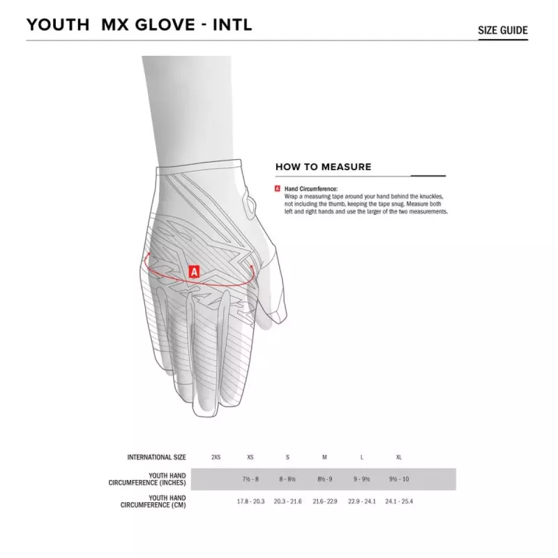 Gants enfants ALPINESTARS FULL BORE orange