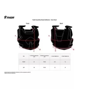 Pare-pierres enfant THOR GUARDIAN MX blanc noir