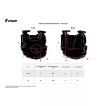 Pare-pierres enfant THOR GUARDIAN MX blanc noir