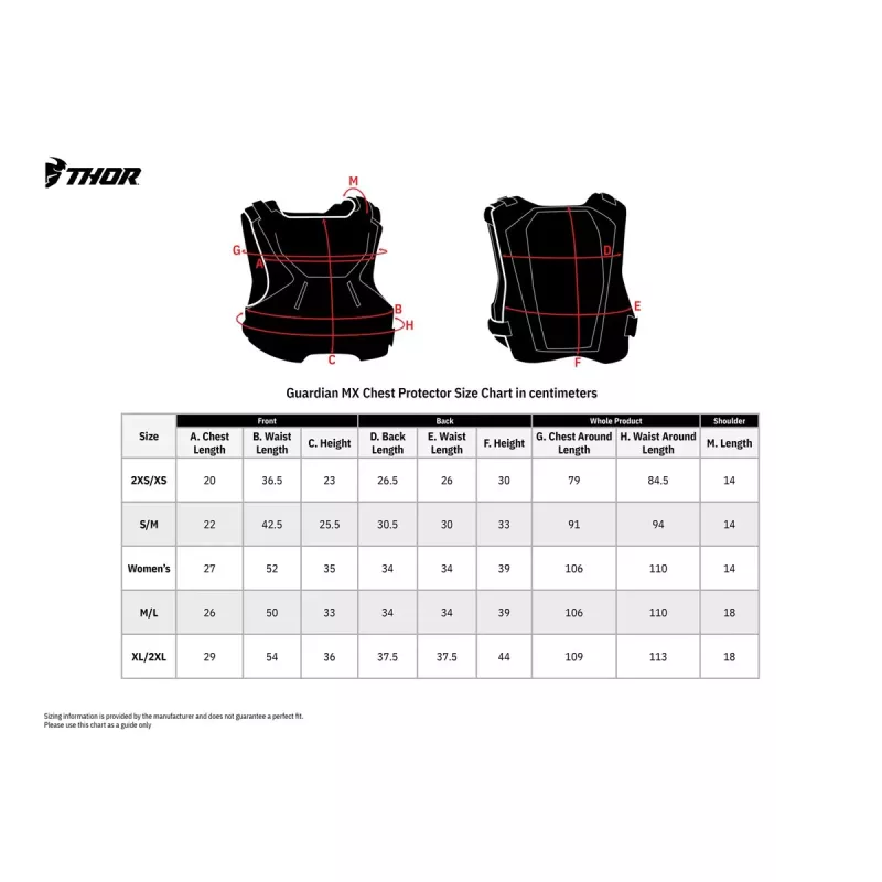 Pare-pierres enfant THOR GUARDIAN MX blanc noir Pare-pierres enfant THOR GUARDIAN MX blanc noir