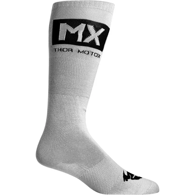 Chaussettes enfant THOR MX COOL gris blanc