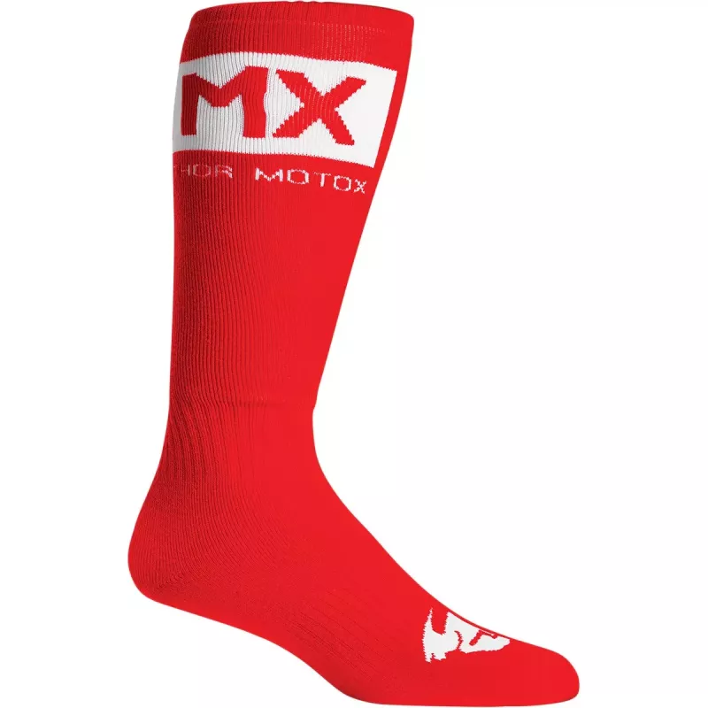Chaussettes enfant THOR MX rouge blanc