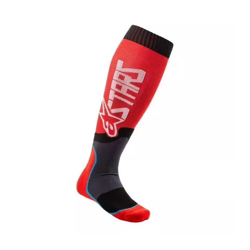 Chaussettes Enfants Alpinestars MX Plus-2 Rouge Blanc