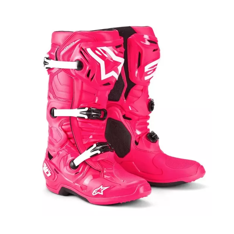 Bottes ALPINESTARS tech 10 ROSE Diva blanc