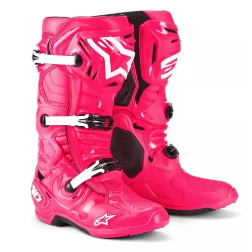 Bottes ALPINESTARS tech 10 ROSE Diva blanc