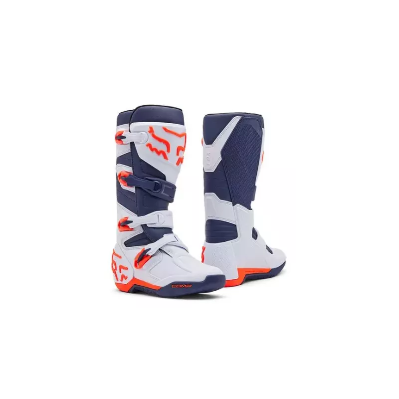 Bottes Fox COMP BLANC / BLEU MARINE / Orange Fluo