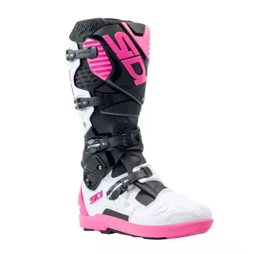 bottes SIDI CROSSFIRE 3 SRS NOIR/BLANC/ROSE 2025