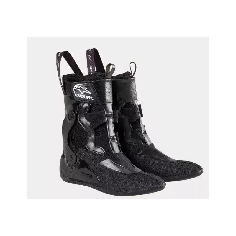 Bottes Alpinestars Tech 10 Enduro ORANGE Brillant Noir Blanc