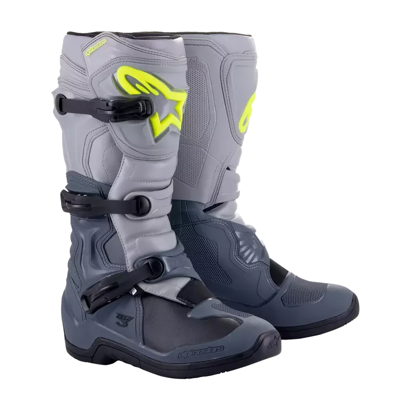 Bottes Alpinestars Tech 3 Gris Foncé Gris Clair Noir