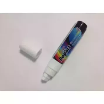 Stylo BLANC large effaçable pour panneauteur noir