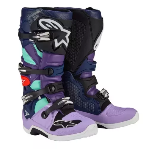 Bottes Alpinestars Tech 7 Limited Edition Imperial Double violet bleu noir