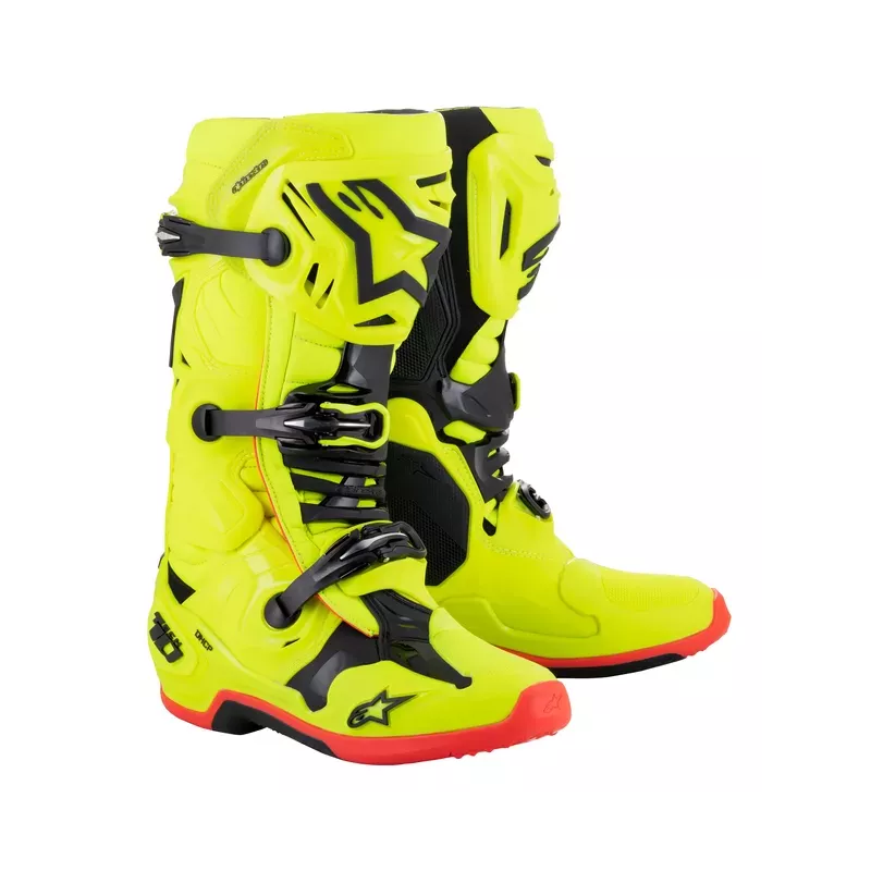 Bottes ALPINESTARS Tech10 Yellow Black Red