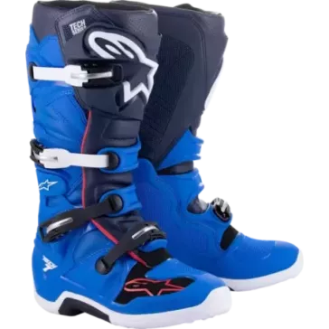 Bottes ALPINESTARS Tech7 Bleu marine rouge vif