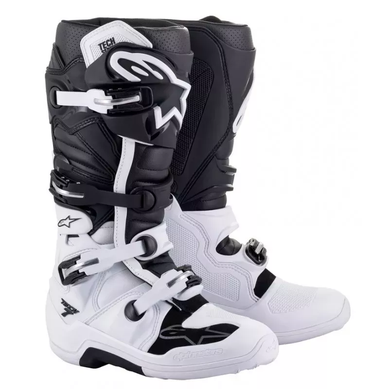 Bottes ALPINESTARS tech7 blanc noir