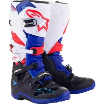 Bottes Alpinestars Tech 7 noir bleu rouge blanc