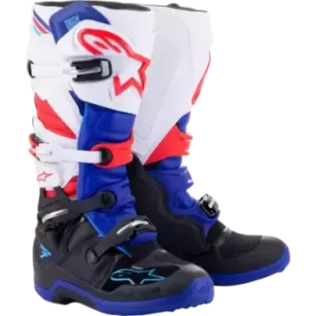 Bottes Alpinestars Tech 7 noir bleu rouge blanc