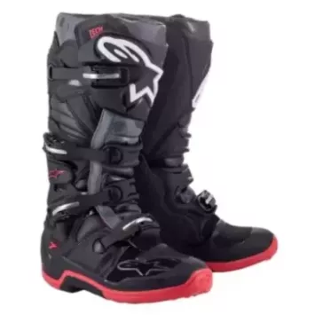 Bottes Alpinestars Tech 7 Noir Gris Rouge