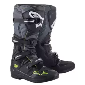 Bottes Alpinestars Tech 5 gris jaune fluo