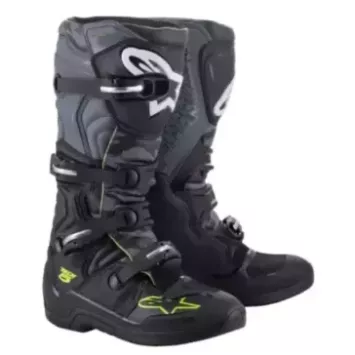 Bottes Alpinestars Tech 5 gris jaune fluo