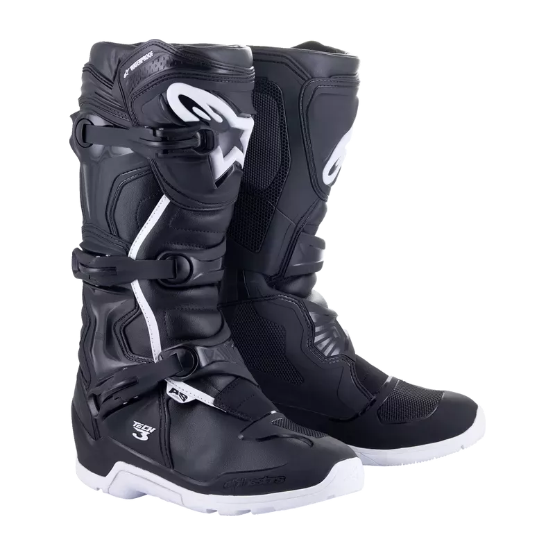 Bottes Alpinestars Tech3 Enduro étanches Noir Blanc