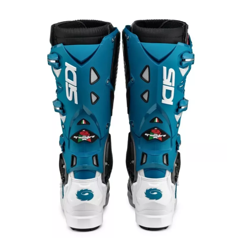 bottes SIDI CROSSFIRE 3 SRS blanc petrole turquoise