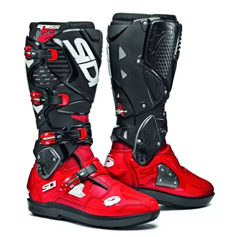 bottes SIDI CROSSFIRE 3 SRS ROUGE/ROUGE/NOIR