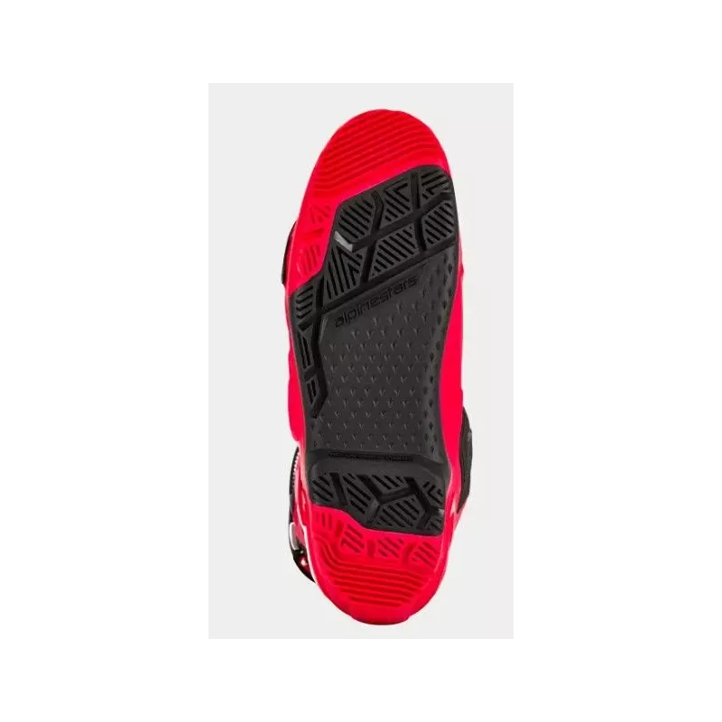 Bottes Alpinestars Tech 10 Enduro Rouge Brillant Noir Blanc