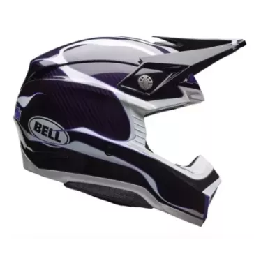 Casque BELL Moto-10 Spherical - Slayco 25 Gloss Violet / Bleu