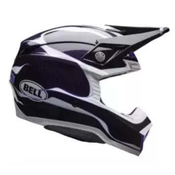 Casque BELL Moto-10 Spherical - Slayco 25 Gloss Violet / Bleu