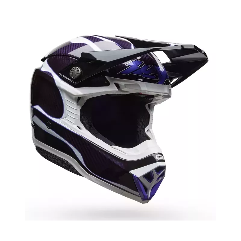 Casque BELL Moto-10 Spherical - Slayco 25 Gloss Violet / Bleu Casque BELL Moto-10 Spherical - Slayco 25 Gloss Violet / Bleu