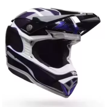 Casque BELL Moto-10 Spherical - Slayco 25 Gloss Violet / Bleu
