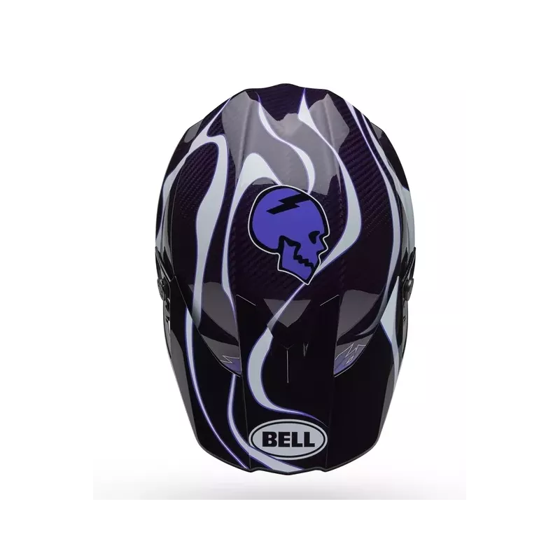 Casque BELL Moto-10 Spherical - Slayco 25 Gloss Violet / Bleu Casque BELL Moto-10 Spherical - Slayco 25 Gloss Violet / Bleu