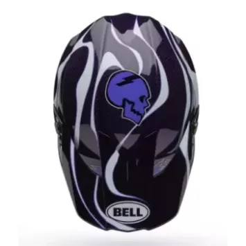 Casque BELL Moto-10 Spherical - Slayco 25 Gloss Violet / Bleu