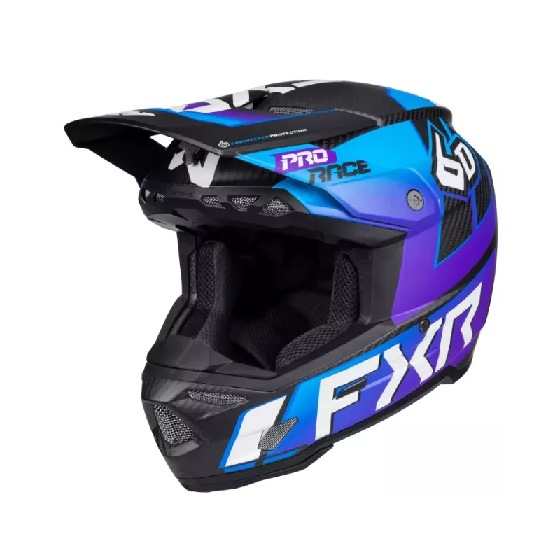 CASQUE FXR X 6D ATR-3 CARBONE AURORA Bleu Violet 775?