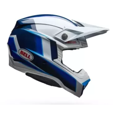 Casque BELL Moto-10 Spherical - Tomac 25 Gloss Bleu/Blanc