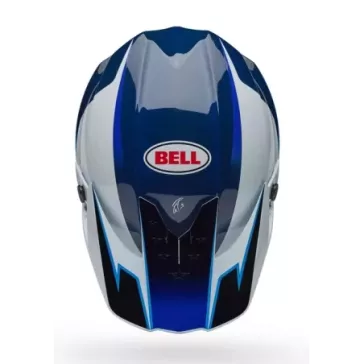Casque BELL Moto-10 Spherical - Tomac 25 Gloss Bleu/Blanc