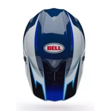 Casque BELL Moto-10 Spherical - Replica Tomac 25 Gloss Bleu/Blanc