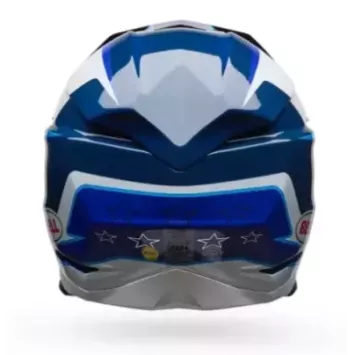 Casque BELL Moto-10 Spherical - Replica Tomac 25 Gloss Bleu/Blanc