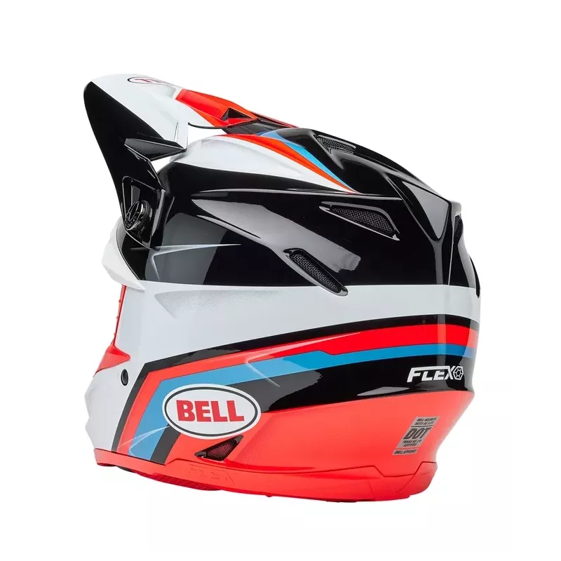 Casque BELL Moto-9S Flex - Merchant Gloss Rouge/Noir Casque BELL Moto-9S Flex - Merchant Gloss Rouge/Noir