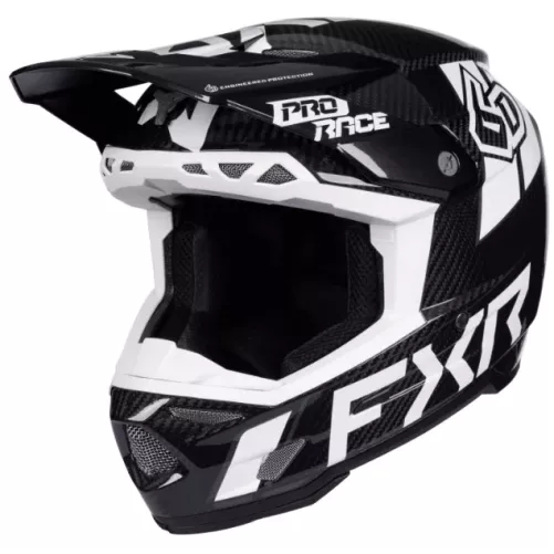 CASQUE FXR X 6D ATR-3 Noir-Blanc PRIME Carbonne