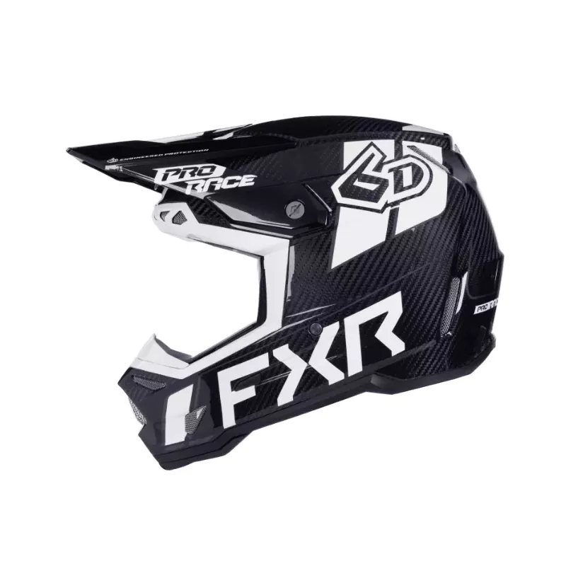 CASQUE FXR X 6D ATR-3 Noir-Blanc PRIME Carbonne