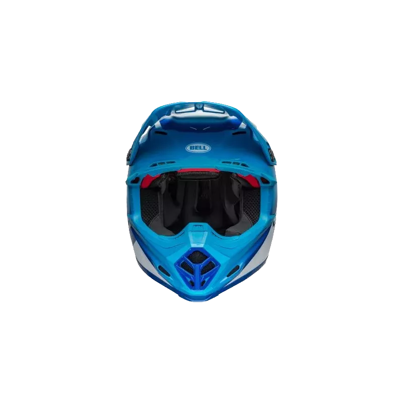 Casque BELL Moto 9S Flex Rail Gloss Bleu Blanc Casque BELL Moto 9S Flex Rail Gloss Bleu Blanc